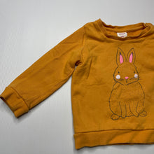 Load image into Gallery viewer, Girls Seed, cotton lightweight sweater / jumper, rabbit, light mark left cuff, FUC, size 1,  
