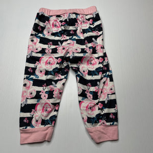 Girls ShenZhen, floral soft feel leggings / bottoms, elasticated, GUC, size 0,  