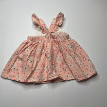 Load image into Gallery viewer, Girls Dymples, floral cotton summer dress, GUC, size 00, L: 35cm