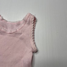 Load image into Gallery viewer, Girls 4 Baby, ribbed cotton singlet top, GUC, size 0000,  