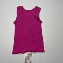 Load image into Gallery viewer, Girls Higgledee, pink ribbed cotton singlet top, GUC, size 000,  