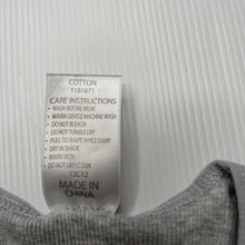 Load image into Gallery viewer, unisex Dymples, grey ribbed cotton singletsuit / romper, EUC, size 0000,  