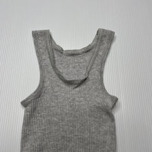 Load image into Gallery viewer, unisex Bonds, grey ribbed cotton singlet top, GUC, size 0000,  