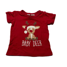 Load image into Gallery viewer, unisex Baby Berry, cotton Christmas pyjama top, FUC, size 2,  