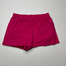 Load image into Gallery viewer, Girls pink, lightweight cotton shorts, elasticated, GUC, size 2,  