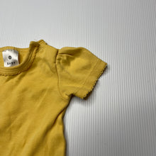 Load image into Gallery viewer, Girls Target, yellow cotton bodysuit / romper, EUC, size 000,  