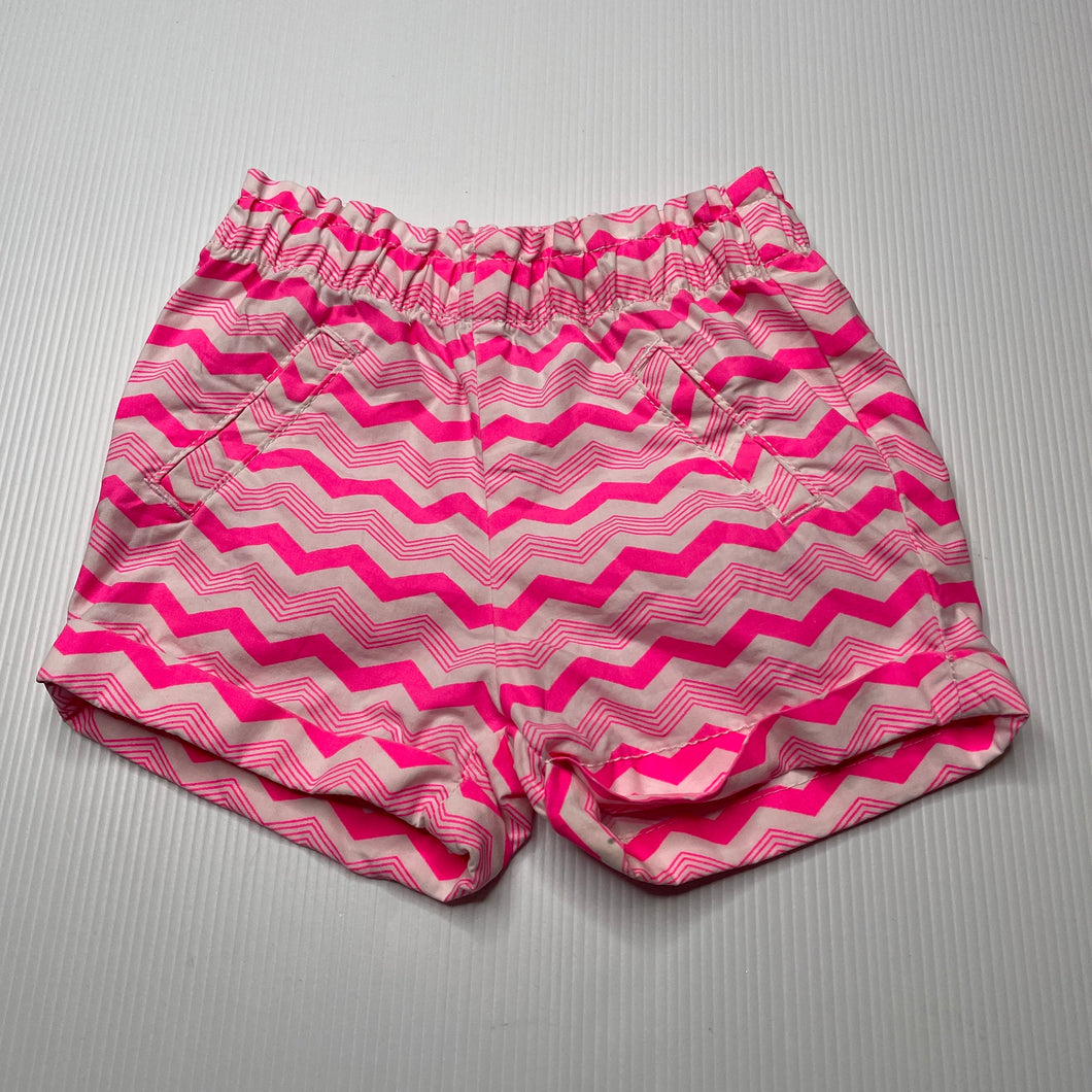 Girls Target, lightweight cotton shorts, elasticated, EUC, size 000,  