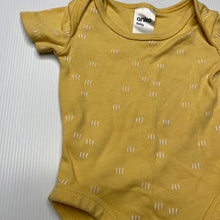 Load image into Gallery viewer, unisex Anko, yellow cotton bodysuit / romper, GUC, size 000,  