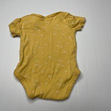 Load image into Gallery viewer, unisex Anko, yellow cotton bodysuit / romper, GUC, size 000,  