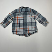 Load image into Gallery viewer, Boys Baby Berry, checked flannel cotton long sleeve shirt, GUC, size 1,  