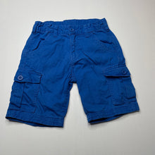 Load image into Gallery viewer, Boys Mountain Warehouse, blue cotton cargo shorts, adjustable, FUC, size 7-8,  