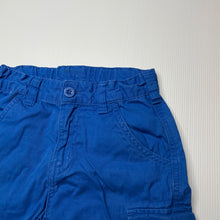 Load image into Gallery viewer, Boys Mountain Warehouse, blue cotton cargo shorts, adjustable, FUC, size 7-8,  