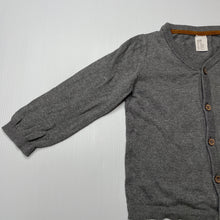 Load image into Gallery viewer, unisex H&amp;M, grey knitted cotton cardigan / sweater, GUC, size 1,  