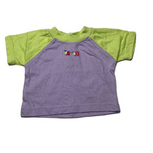 Load image into Gallery viewer, Girls Baby Baby, embroidered cotton t-shirt / top, FUC, size 0000,  