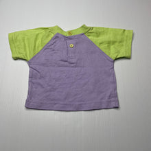Load image into Gallery viewer, Girls Baby Baby, embroidered cotton t-shirt / top, FUC, size 0000,  