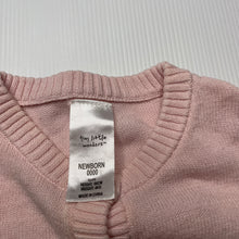 Load image into Gallery viewer, Girls Tiny Little Wonders, knitted cotton cardigan, FUC, size 0000,  