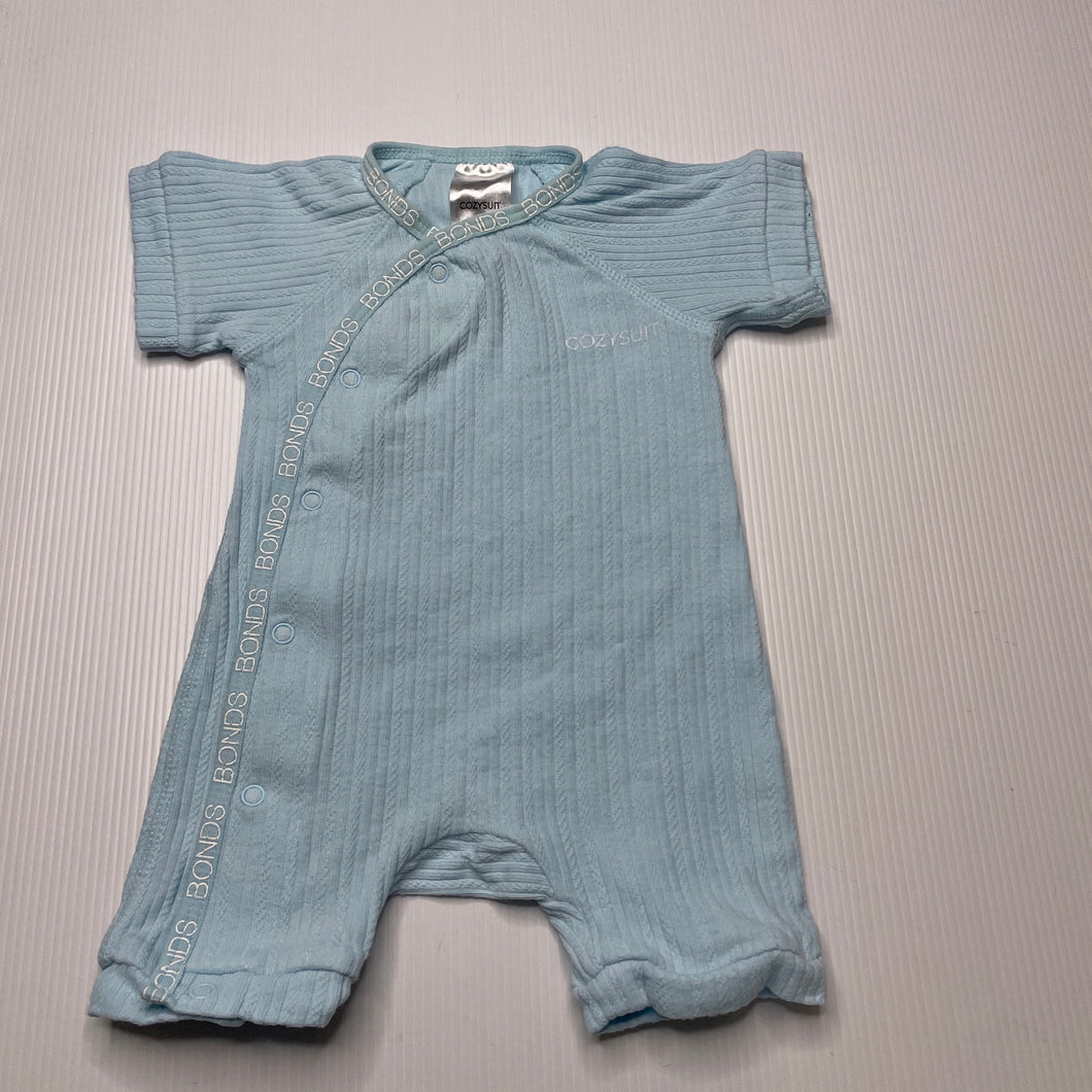 unisex Bonds, cozysuit romper, GUC, size 00000,  