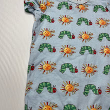 Load image into Gallery viewer, unisex Eric Carle, Very Hungry Caterpillar stretchy romper, GUC, size 00,  