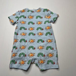 unisex Eric Carle, Very Hungry Caterpillar stretchy romper, GUC, size 00,  