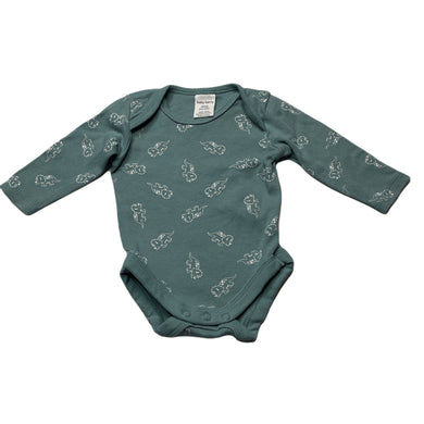 unisex Baby Berry, cotton bodysuit / romper, dinosaurs, GUC, size 0000,  