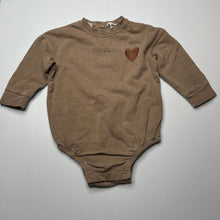 Load image into Gallery viewer, unisex Cotton On, brown cotton bodysuit / romper, FUC, size 1,  