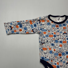 Load image into Gallery viewer, Boys Ollies Place, cotton bodysuit / romper, EUC, size 00,  