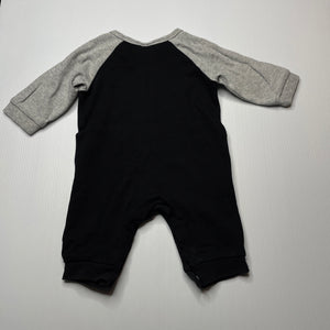 unisex ShenZhen, black & grey romper, dad, FUC, size 0000,  