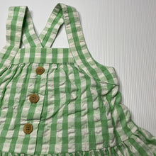 Load image into Gallery viewer, Girls Target, green check cotton summer top, EUC, size 1,  