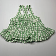 Load image into Gallery viewer, Girls Target, green check cotton summer top, EUC, size 1,  