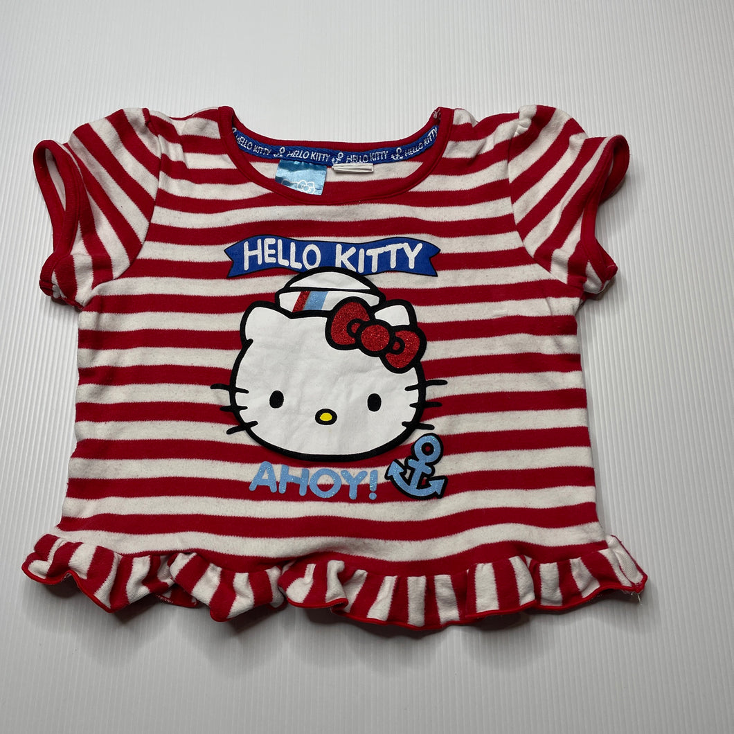 Girls San Rio, Hello Kitty soft cotton t-shirt / top, GUC, size 3,  