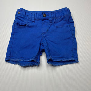 Boys GAP, blue stretch denim shorts, elasticated, GUC, size 0,  