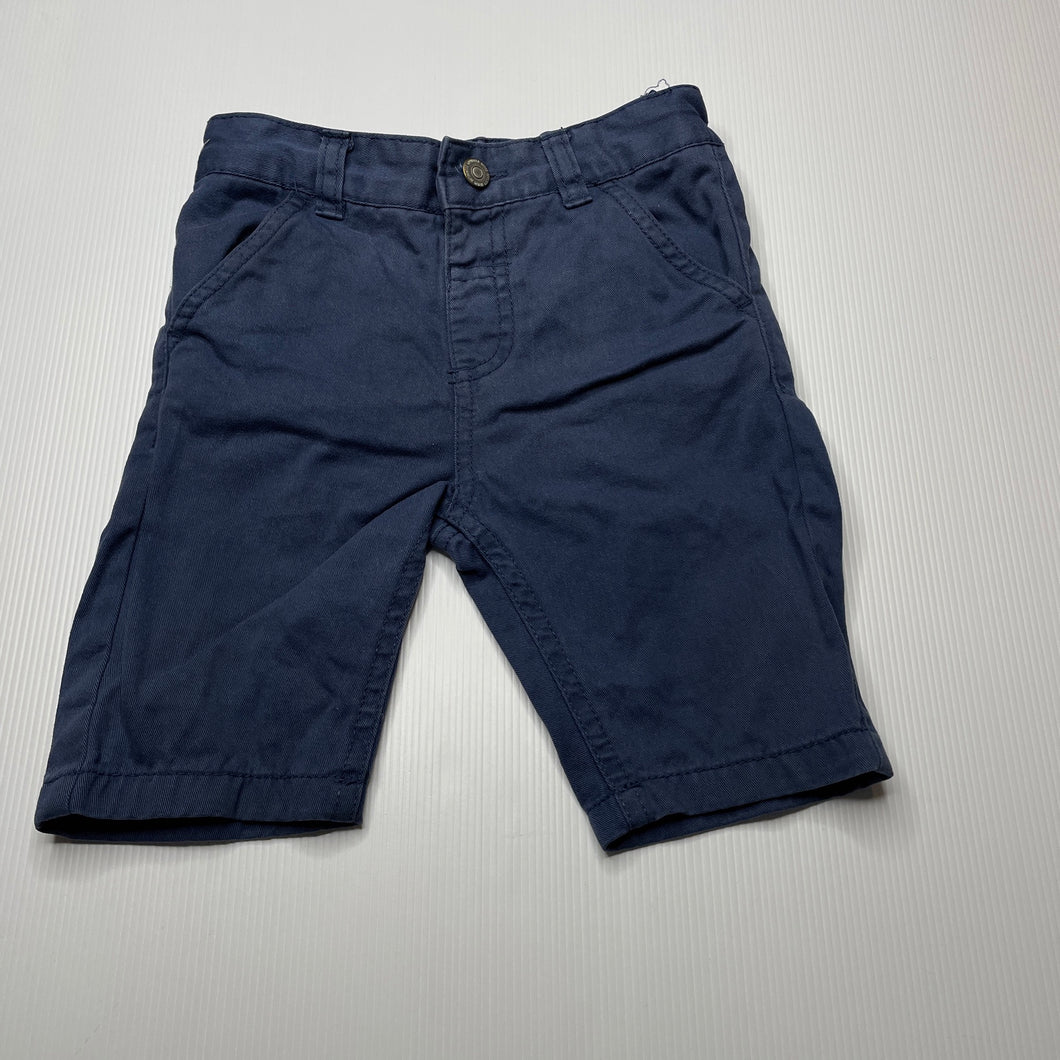 Boys Tu, blue cotton shorts, adjustable, FUC, size 1,  