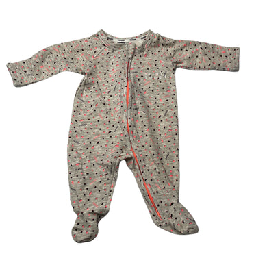 unisex Tradie Baby, stretchy zip coverall / romper, EUC, size 0000,  