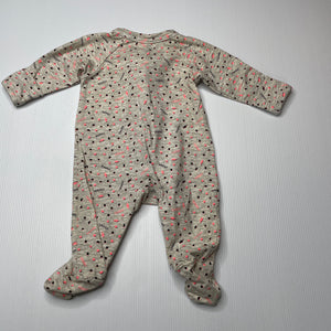 unisex Tradie Baby, stretchy zip coverall / romper, EUC, size 0000,  