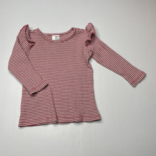 Load image into Gallery viewer, Girls Target, ribbed organic cotton blend long sleeve top, FUC, size 0,  