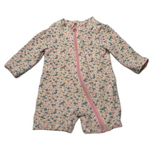 Load image into Gallery viewer, Girls Anko, floral long sleeve swim one-piece, GUC, size 000,  