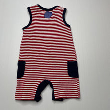 Load image into Gallery viewer, unisex Korango, striped stretchy romper, FUC, size 0000,  