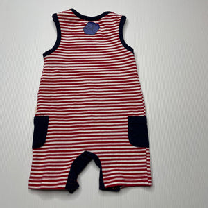 unisex Korango, striped stretchy romper, FUC, size 0000,  