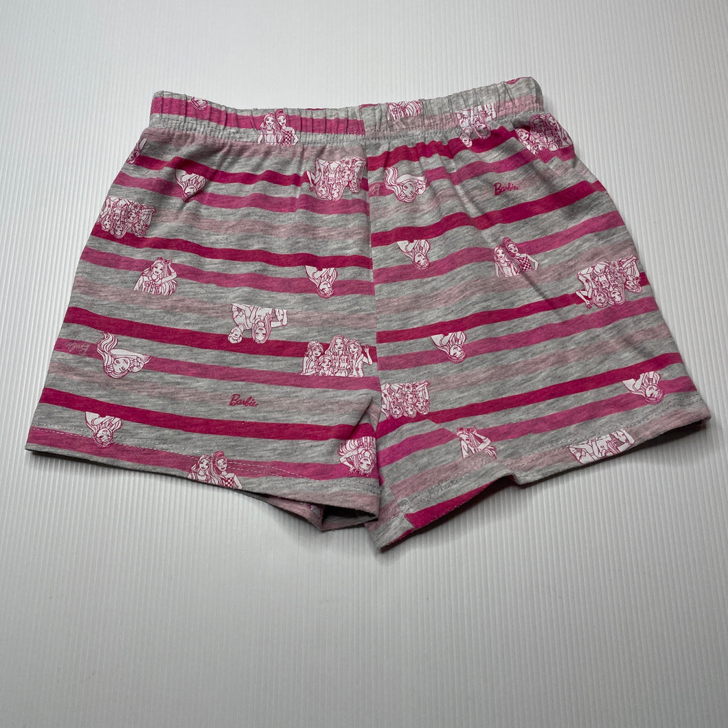 Girls Barbie, striped pyjama shorts, GUC, size 3-4,  