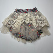 Load image into Gallery viewer, Girls PAPER WINGS, floral cotton &amp; lace skirt, elasticated, GUC, size 3,  