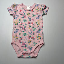 Load image into Gallery viewer, Girls Target, pink floral cotton bodysuit / romper, EUC, size 0,  