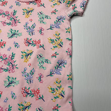 Load image into Gallery viewer, Girls Target, pink floral cotton bodysuit / romper, EUC, size 0,  