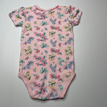 Load image into Gallery viewer, Girls Target, pink floral cotton bodysuit / romper, EUC, size 0,  