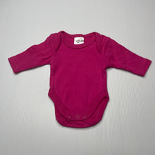 Load image into Gallery viewer, Girls Baby Berry, pink cotton bodysuit / romper, FUC, size 00000,  