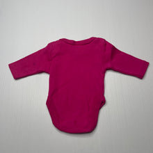 Load image into Gallery viewer, Girls Baby Berry, pink cotton bodysuit / romper, FUC, size 00000,  