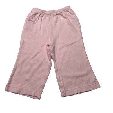 Girls Guess, pink cotton pants / bottoms, elasticated, EUC, size 6 months,  