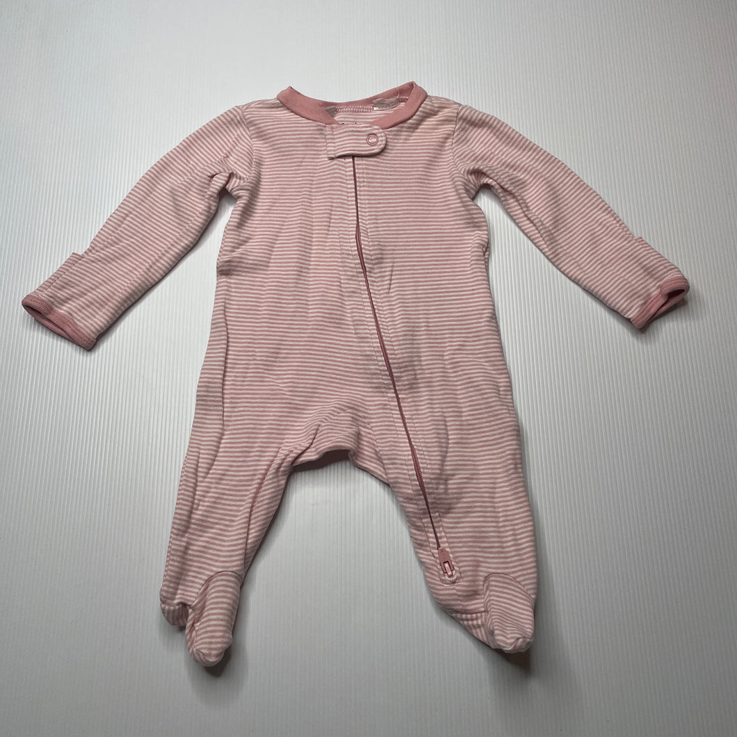 Girls Carters, cotton zip coverall / romper, FUC, size 0000,  