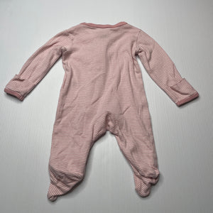 Girls Carters, cotton zip coverall / romper, FUC, size 0000,  