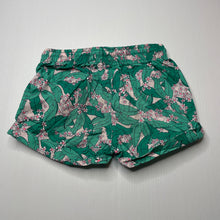 Load image into Gallery viewer, Girls Cotton On, lightweight floral cotton shorts, elasticated, GUC, size 4,  