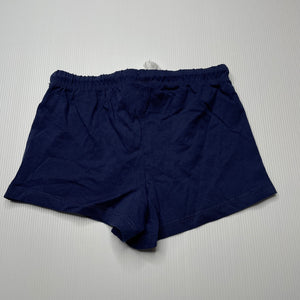 Girls Favourites, navy Aust cotton shorts, elasticated, EUC, size 3,  